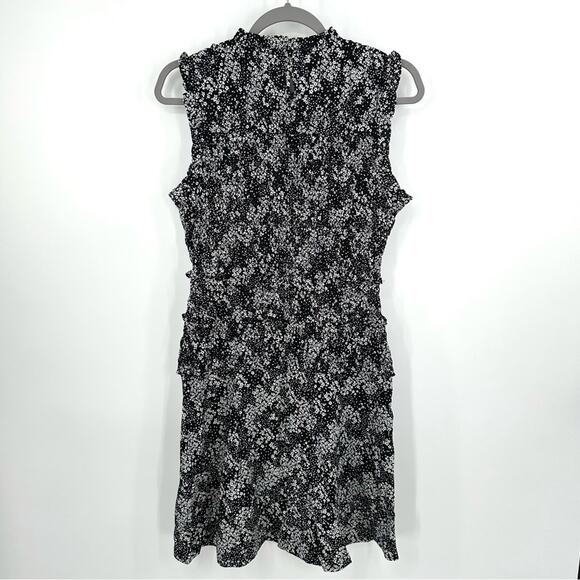 Madewell Smocked Crewneck Mini Dress in Floral Size 6 - Picture 9 of 11